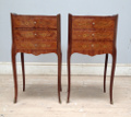 wonderful pair of old french bedside tables